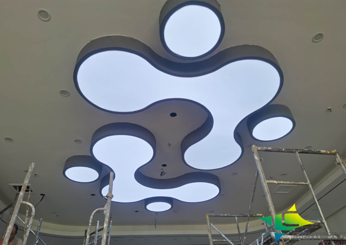 泰安城市森林雅果購(gòu)物超市軟膜吊頂案例 泰安城市森林雅果購(gòu)物超市軟膜吊頂案例